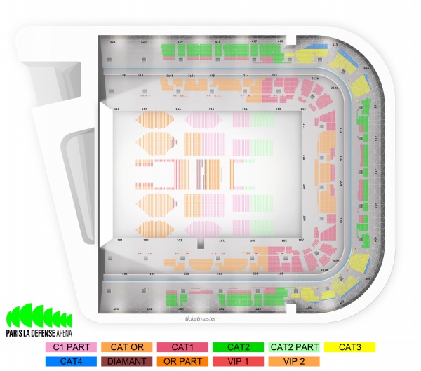 Plan — Paris La Défense Arena